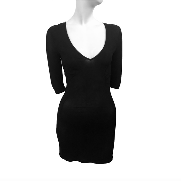 D&G Dolce & Gabbana Vintage 90s Black Mini Dress